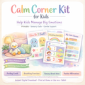 Calm Corner Kit for Kids | Printable Emotional Regulation Toolkit